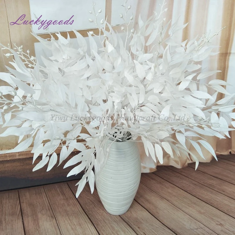 LLV170 2019 Новое поступление Шелковый Свадебный белый лист искусственный сценический подвесной Декор Ивовый лист