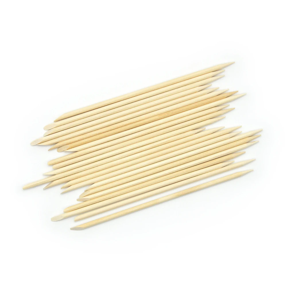 Smooth Manicure Cuticle Pusher Remover Wooden Nail Art Manicure Stick