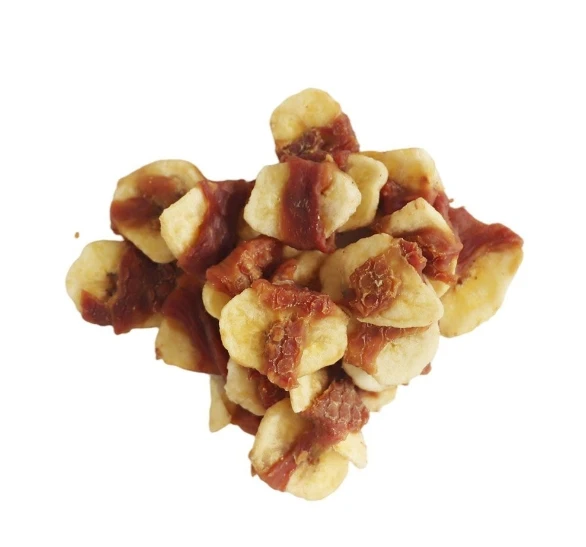 Factory Sale Various Freeze Dried Pet Natural Treats Duck Wrapped Banana Duck Air-Dried Meat For Pets