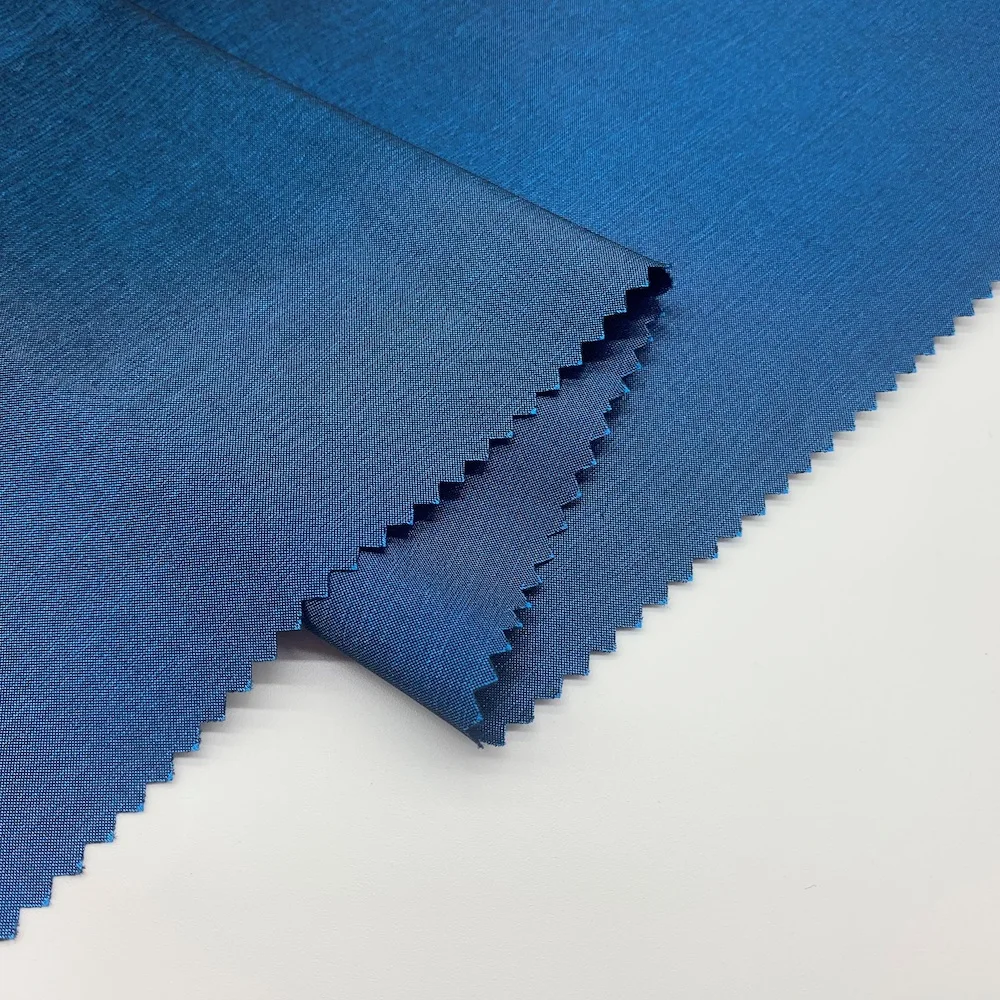 Wholesale Crepe Rayon Slub Satin Fabric Metallic for Evening Dress