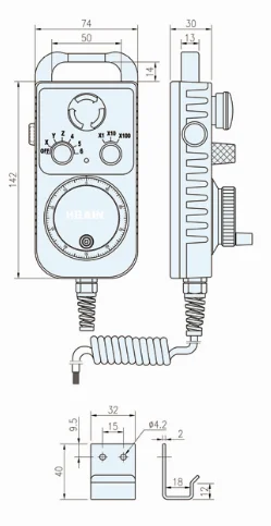 TM1474 Series Hand Held Optical Incremental Encoder for Cnc