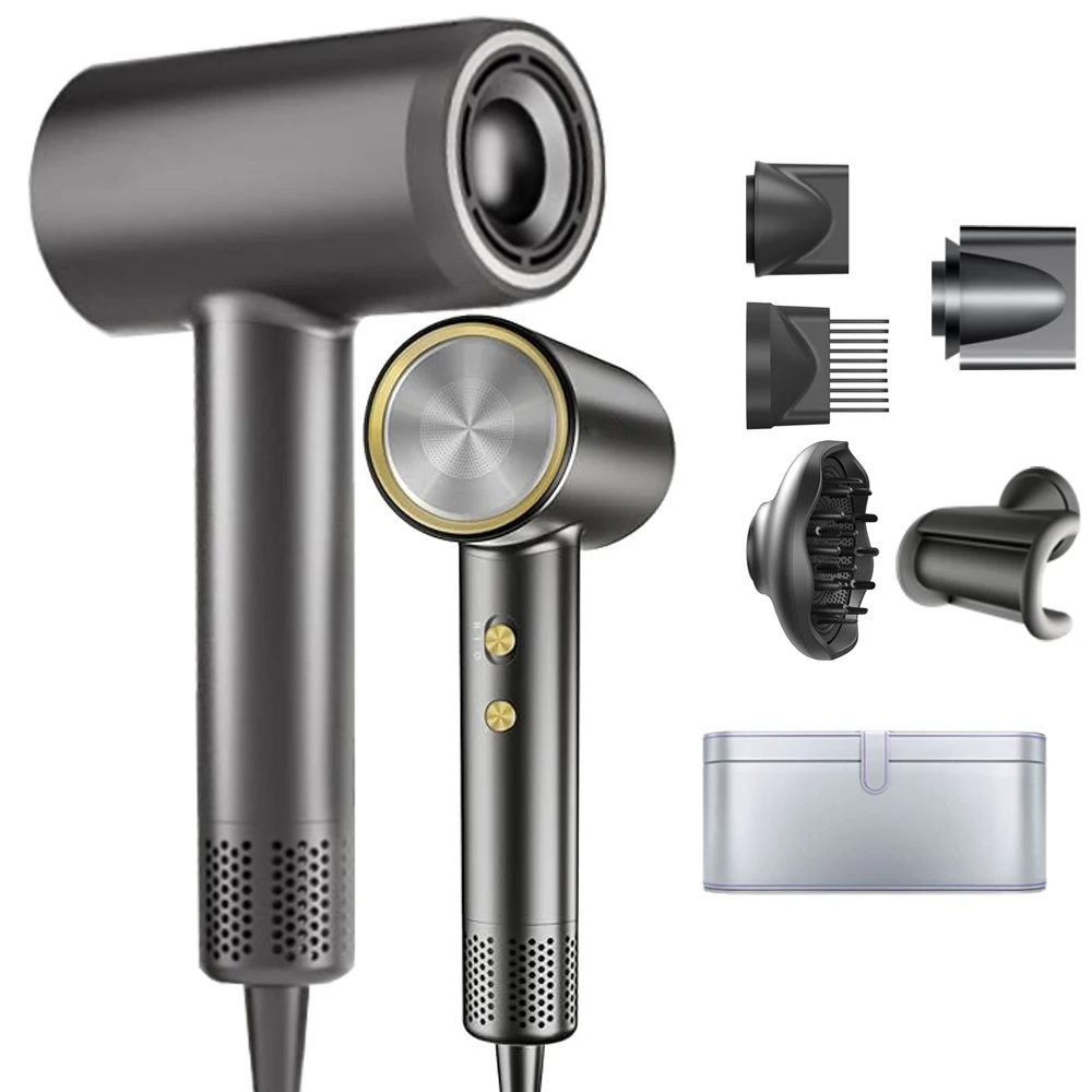 High Speed Hair Dryer Professional High-Power Ionic Electric Hair Dryer Hot and Cold Air Dryer Machine for Home and Salon Use