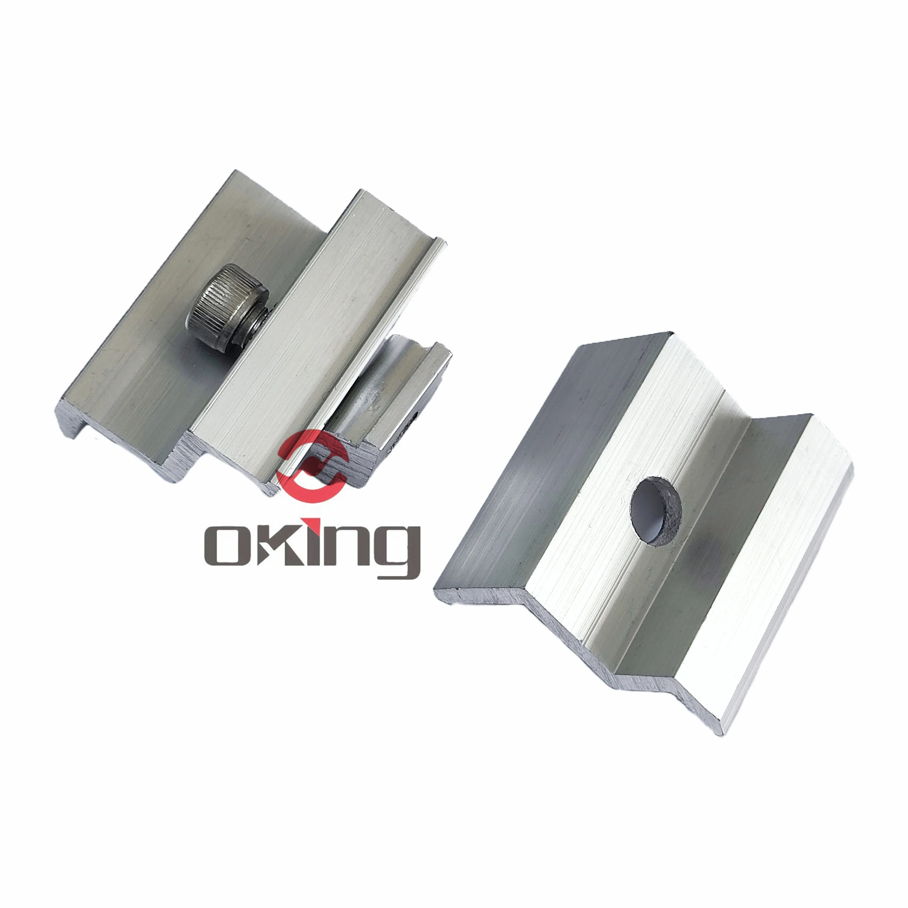 aluminium alloy pv brackets mid and end clamp for solar panel mounting system