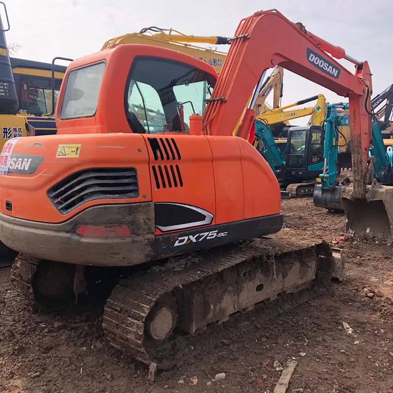 Тяжелое строительное оборудование Doosan Develon DX75E-9C гусеничный экскаватор б/у для продажи по низким ценам