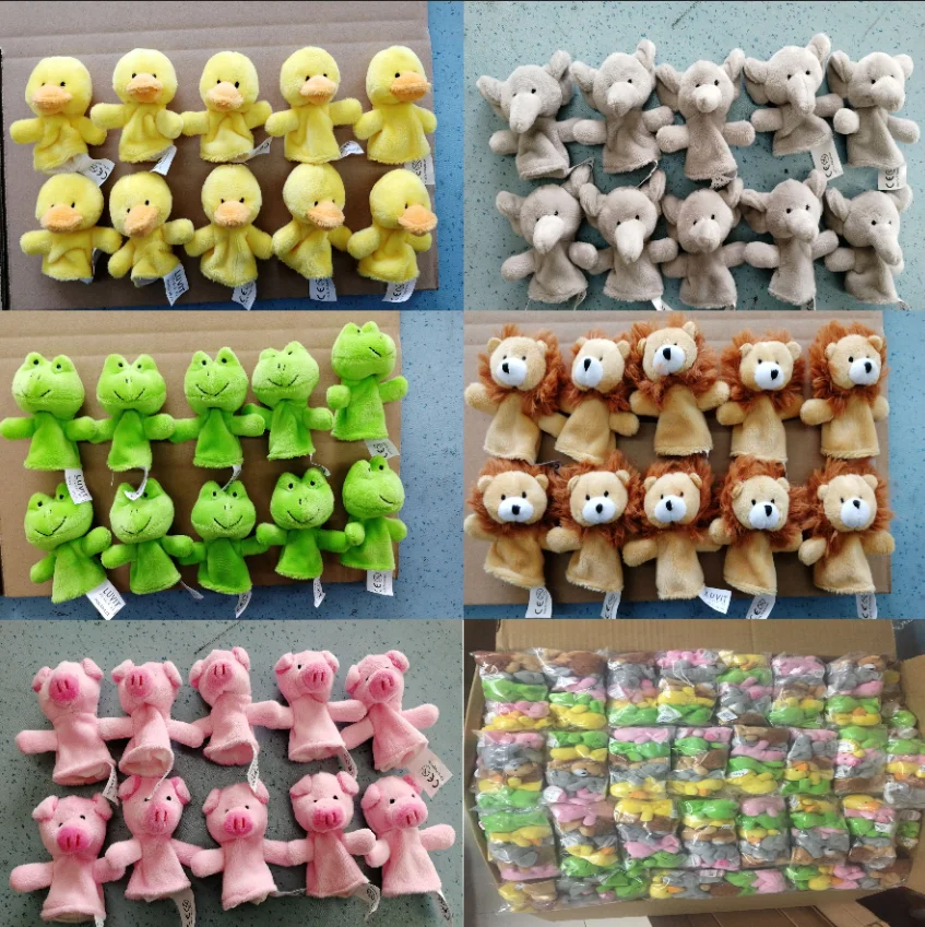 OEM Finger Puppet Plush Toys Custom Family Finger Puppets For Kids