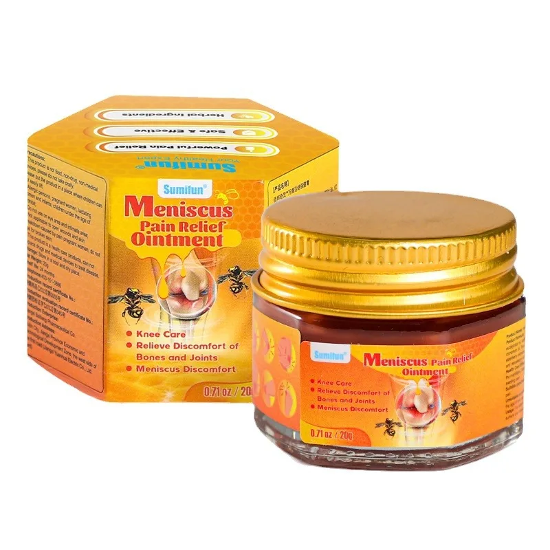 Bee venom pain relief ointment glass jar active oil ointment Tiktok shrimp Leather Cross border K20092