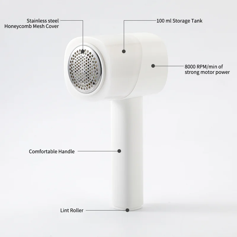 EASTO 2 In 1 Electric Fabric Shaver & Sticky Roller Usb Charging Lint Remover Easy Remove Fuzz, Lint, Pills, Bobbles
