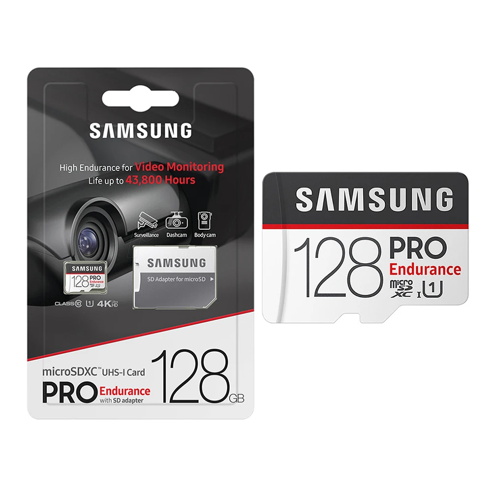  Лучшая цена карта памяти оригинальный Samsung Pro Endurance 32 ГБ 64 128 Micro SD U1 100 МБ/с. карты для телефона 4K HD