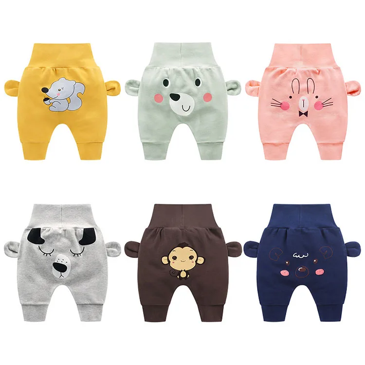 2020 baby pants Spring and Autumn new boys and girls bottom-enlarged pants baby high waist belly protection pants