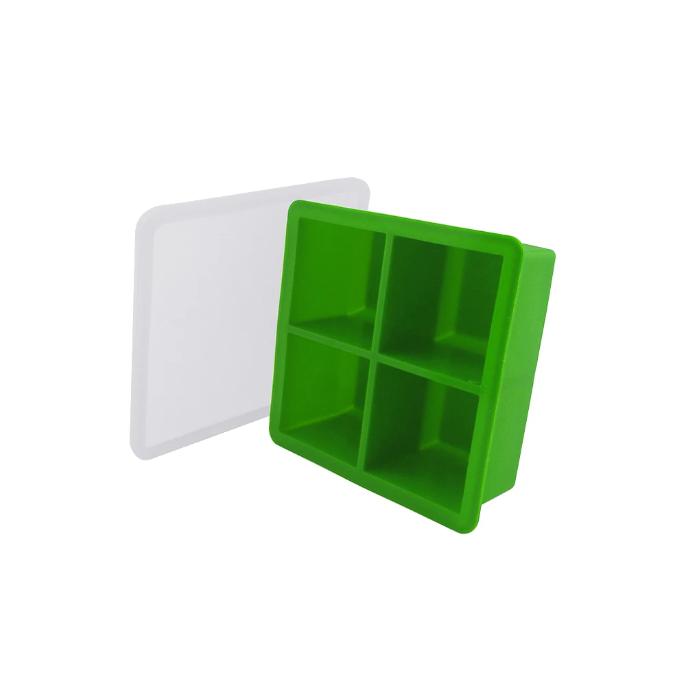 Big Silicone Ice Cube Tray with Leakproof Lids, Durable Dishwashing Safe Ice Cube Moulds Makers