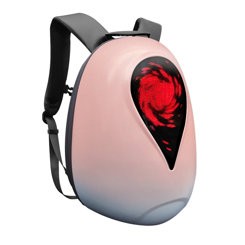 Newest Programmable Mobile App Control Screen Smart Advertising LOY LED Backpack Led Bag Pack With Led Light