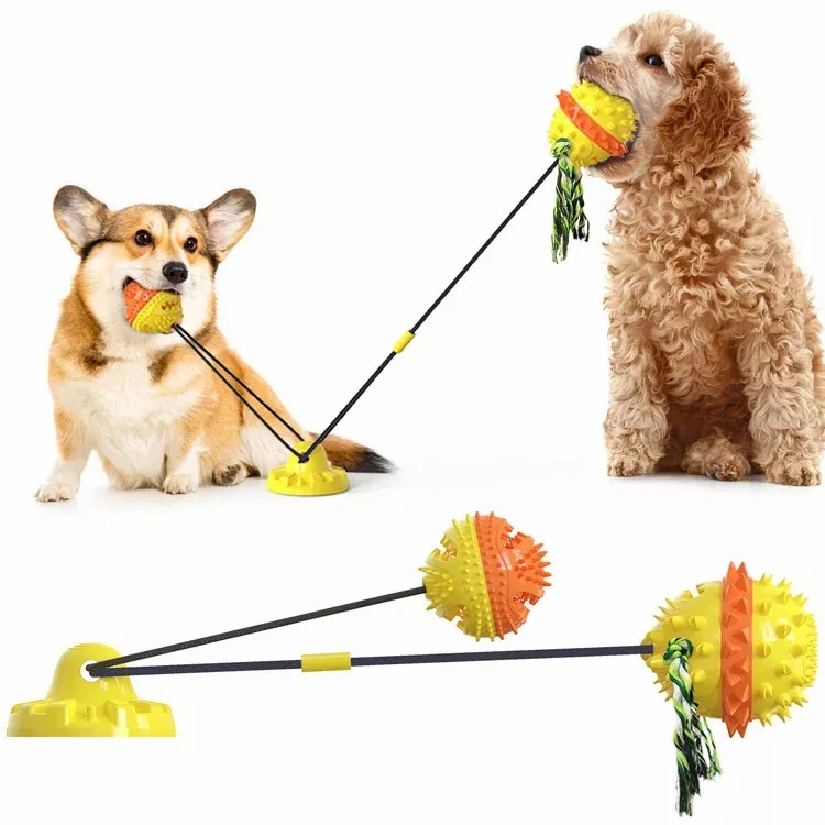 pet premium toy new squeaky tpr pet toy outdoor dog walking pet molar Puzzle Toys for Large Dogs with Upgraded 2 Balls