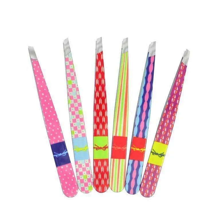 Wholesale Purple Makeup Gift Sets Fiber Tip Eyelash Tweezers Beauty Products For Women Eyelash Tweezers