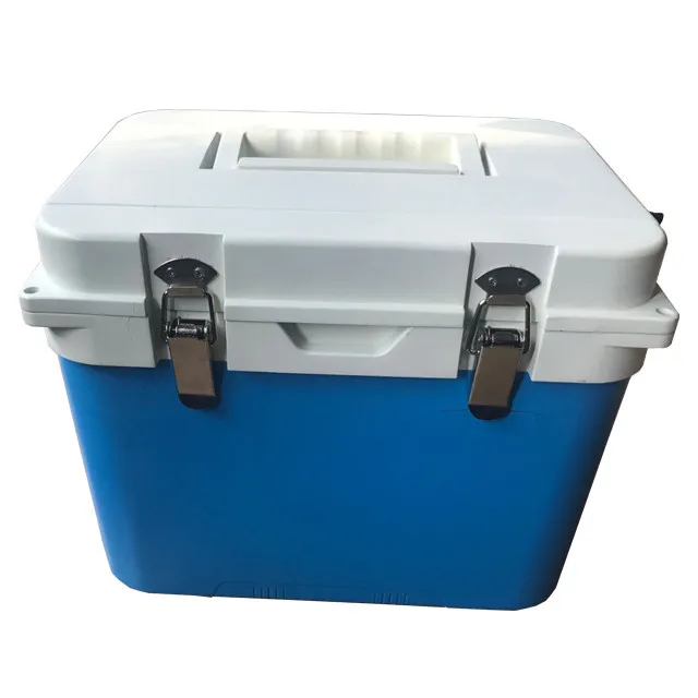 
New Style Medical Experiment Vaccine Transport 13L Blood Vaccine Plastic Cooler Box Commercial Thermos Chest Cooler Igloo 