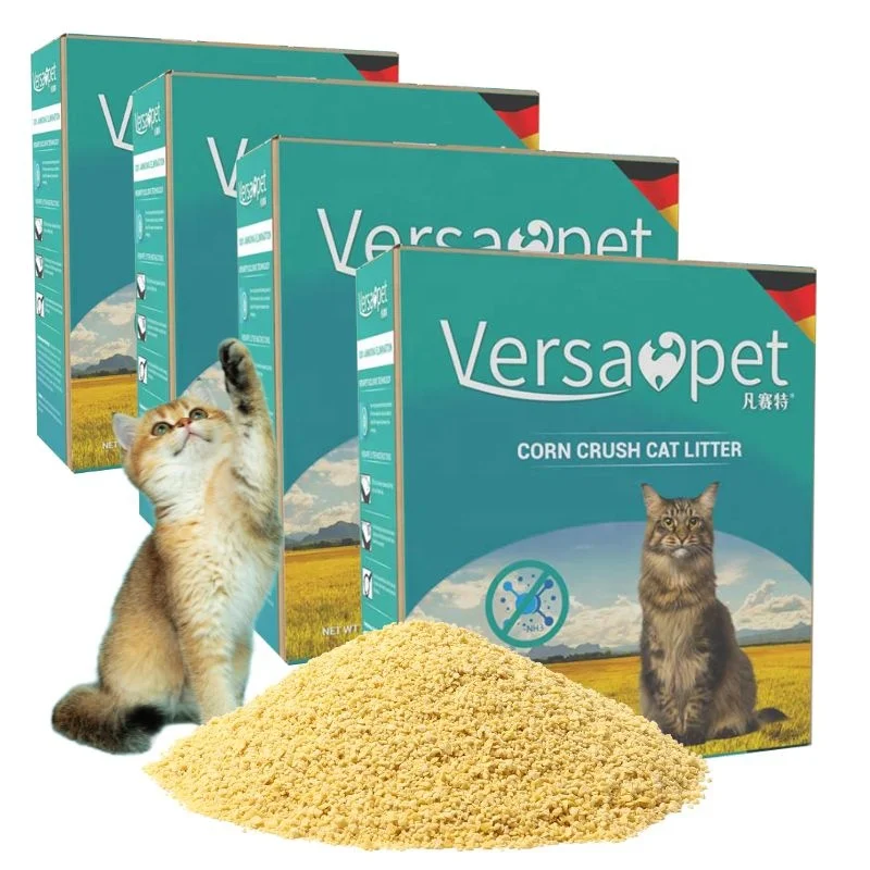 Professional Manufacture 4*4.55kg Boxed Super Deodorant  Broken Cat Sand Corn Cat Litter
