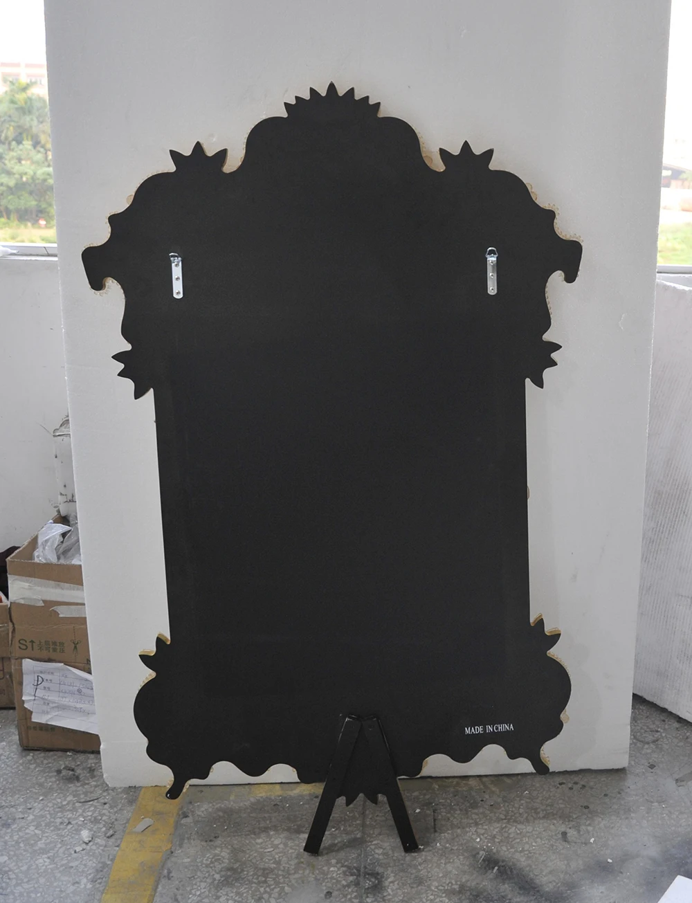 Factory Customized Luxury Gold Glass Irregular Handmade Beaded Engraved Murano Mirror Wall Mounted Living Room Room Mirror