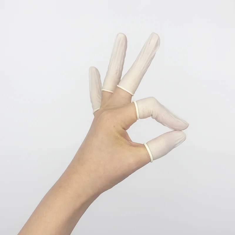 Anti-slip Finger Cover Anti Static ESD Finger Gloves Pink Latex Protective Finger Cots