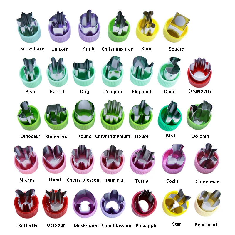 Stainless Steel Hand Press Manual  Fruit Vegetable Cutter Accesorios De Panaderia Cookie Pastry Baking Utensils For Kids