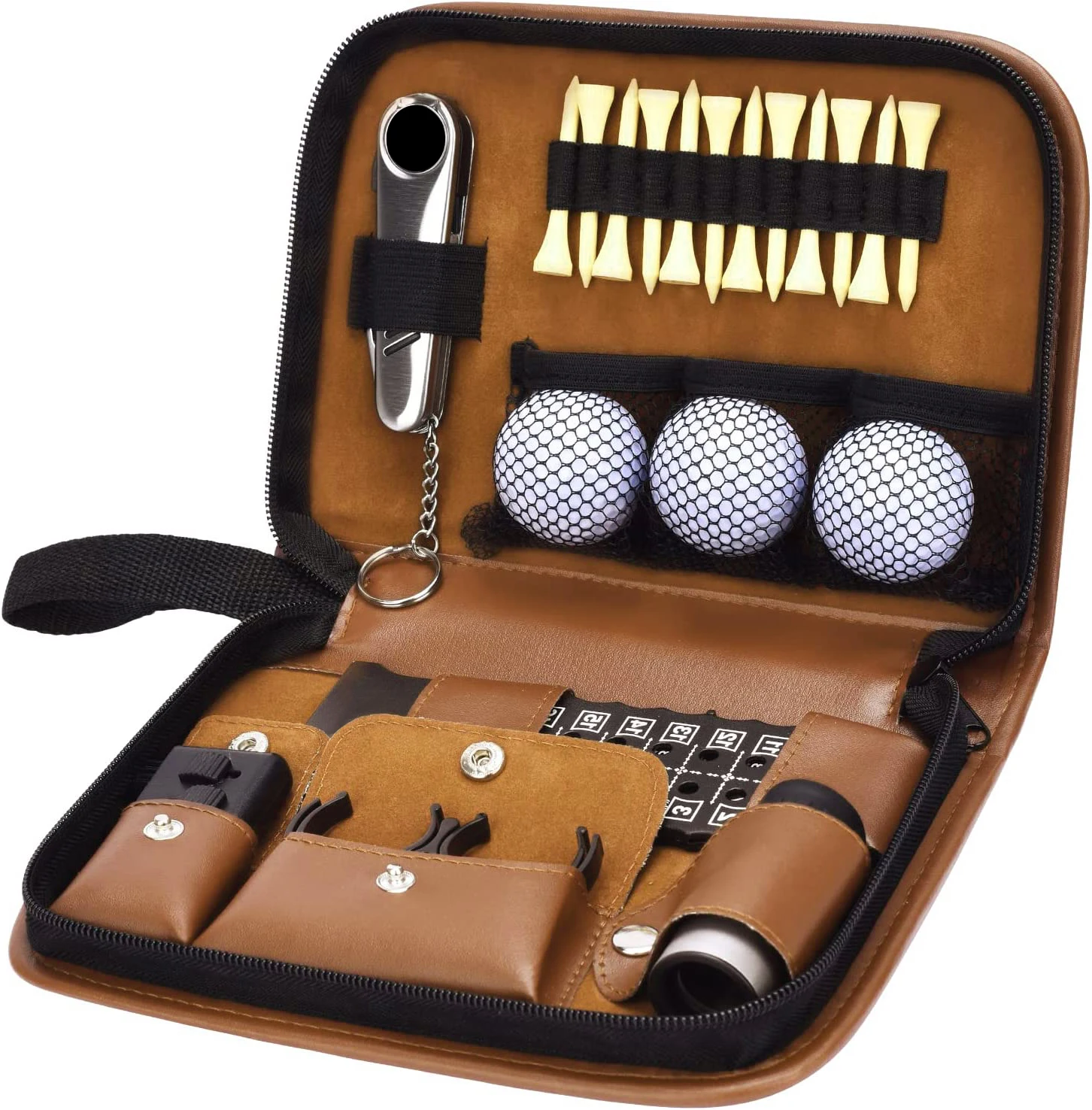 Custom Logo Gift Box Golf Tees Ball Markers Rubber Golf Gift Set Golf Accessories