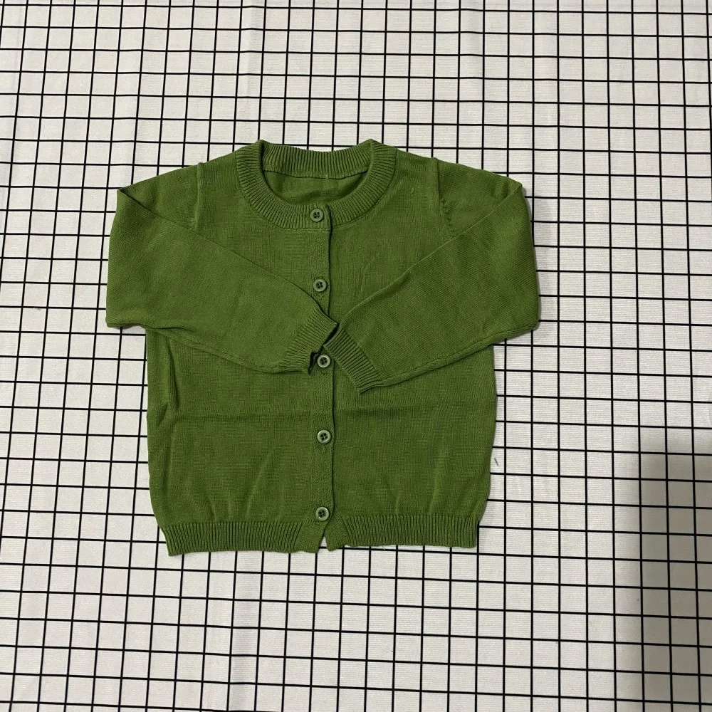 Wholesale Children Boutique Winter Clothing Girls Boys Candy Sweaters 100% Cotton Cardigans for Kids