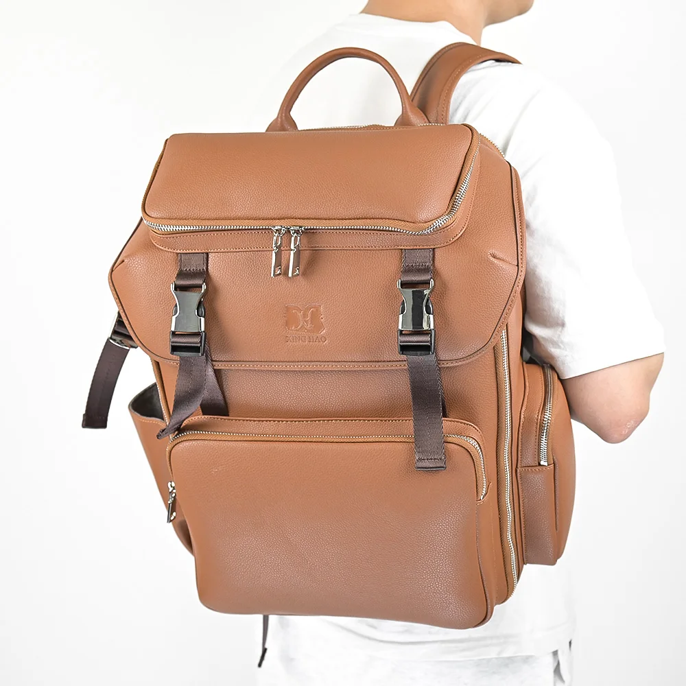 Wholesale new design customize leather camera bag for photography camera backpack digital