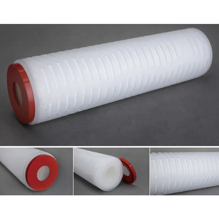 10 inch 0.2 Micron PES Absolute Pleated Filter Cartridge For Wine And Beverage