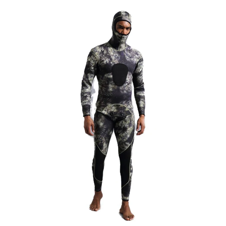 Diving Suit Camo One Piece Wetsuit Hood 2mm Boots Neoprene Custom 5 mm Wetsuit Dryer Vest Neoprene Swim Suit