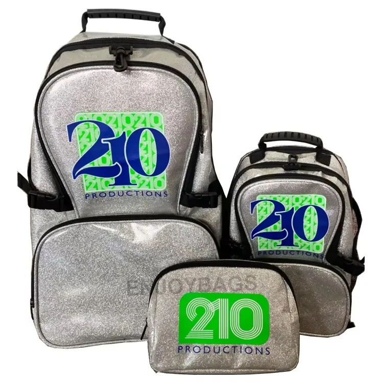 2024 New Wholesale Glitter Backpack Sparkle Cheerleading Backpack For Cheerleader