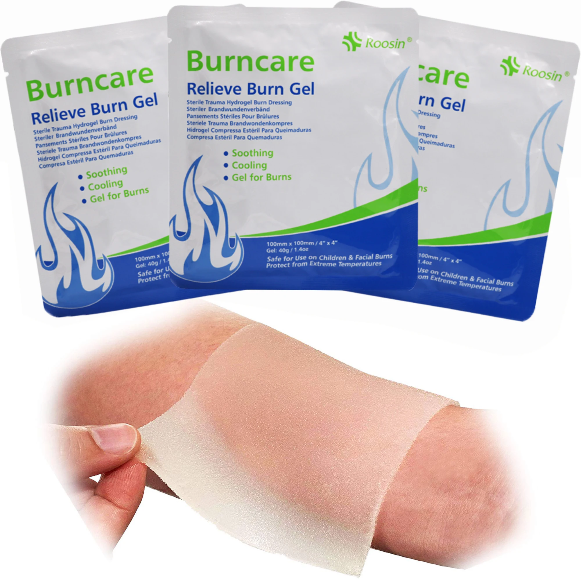 Sterile Breathable Burn Relieve Gel Burn Gel Cream for First Aid Use Only