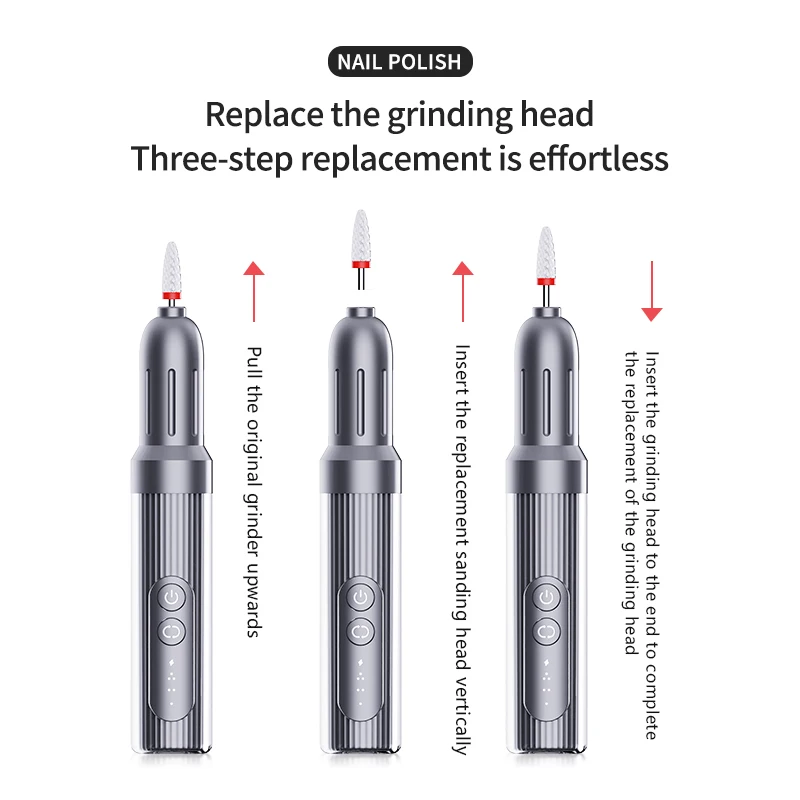 Factory Directly professional Mini Size Electric Nail Drill Brushless Nail Drill Machine Professional With Charging Base