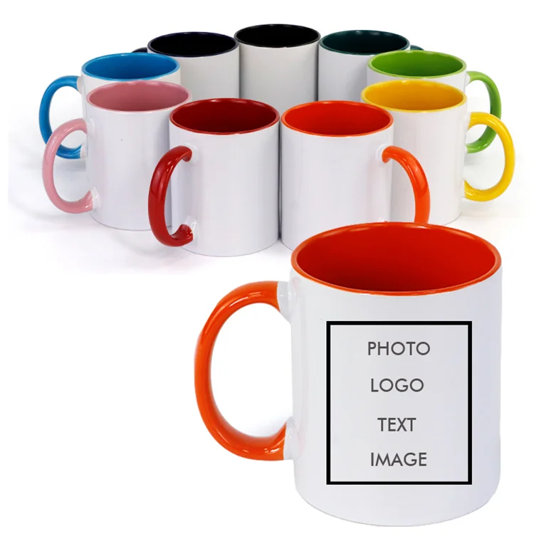 Wholesale Ceramic Mug White Coffee Cups 11oz Ceramic Mugs Custom Cup For Sublimation