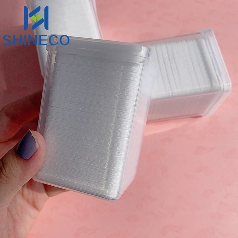 SHINECO Фабричный клей для ресниц очищающие салфетки ломтики хлопковая подкладка с частной этикеткой