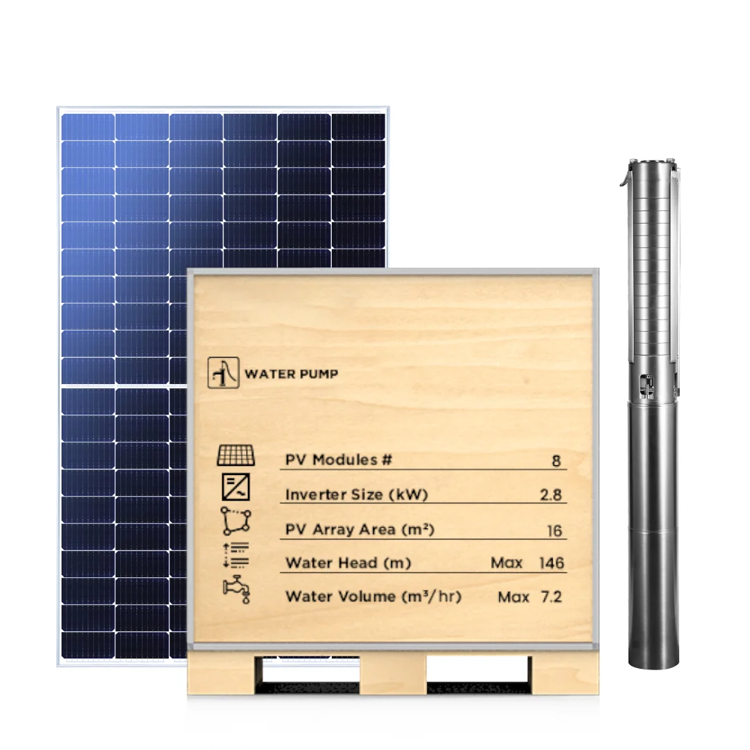 2.5HP high pressure solar water pump with smart APP monitor solar mounting system solar power water pump system for deep well