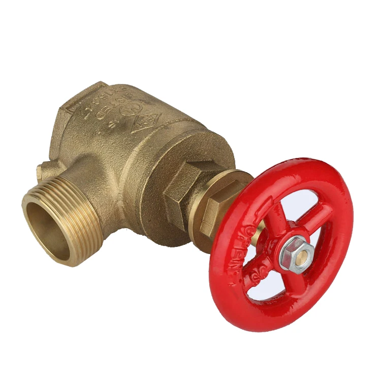 UL Certified FM Fire Fighting Brass Angle Hose Valve High Quality Fire Sprinkler System Fire firefighting Equipment Accessory