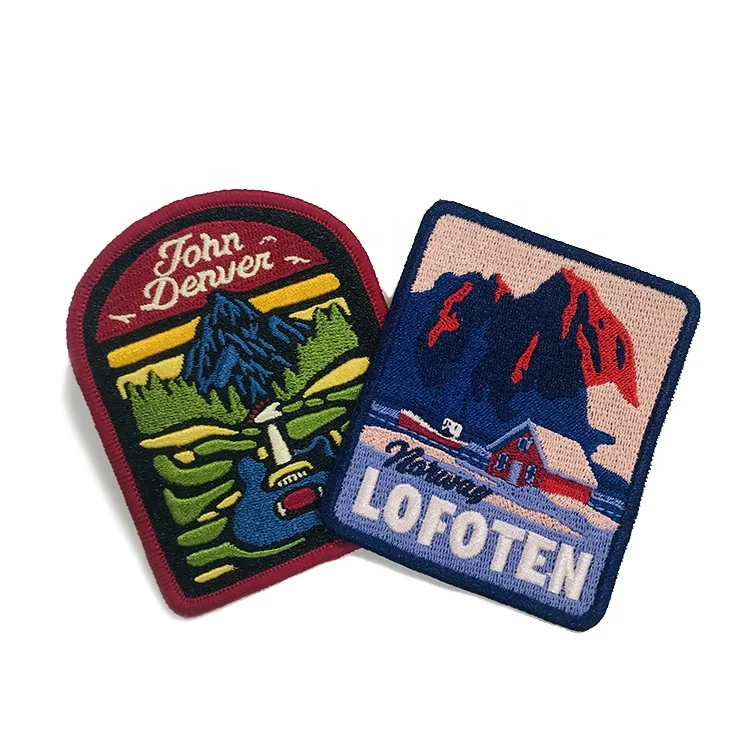 High Quality 100% Embroidered logo MOQ 1000 Pcs 11~15 Working Day Iron on Backing Custom embroidery patch