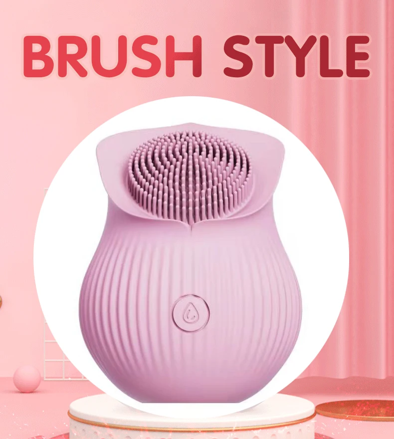 
Wholesale White Red Pink Suction Rose Tongue Vibrator rose vibrating clitoral sucking licking flower sex toys women vibrator 