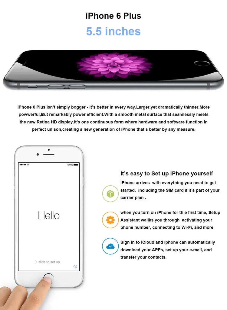 Wholesale Cheap ORIGINAL Used mobile phone 7plus 16GB 64GB 128GB  Unlocked Smart cellPhones for iPhone 7+