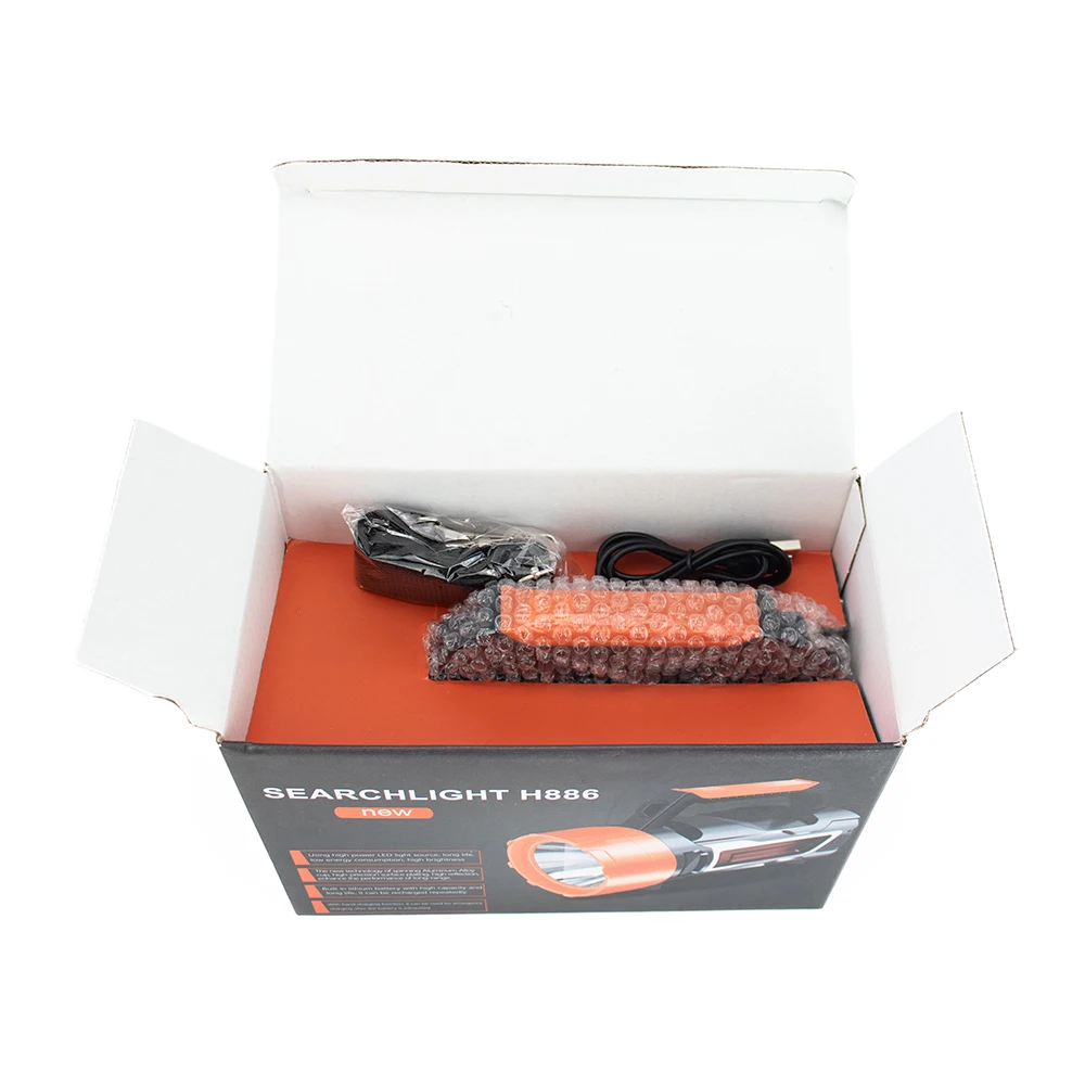 USB rechargeable outdoor camping working light side cob floodlight portable led searchlight