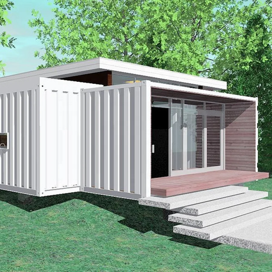 2022 new design 20ft ready made folding portable modern mobile tiny prefab foldable container house