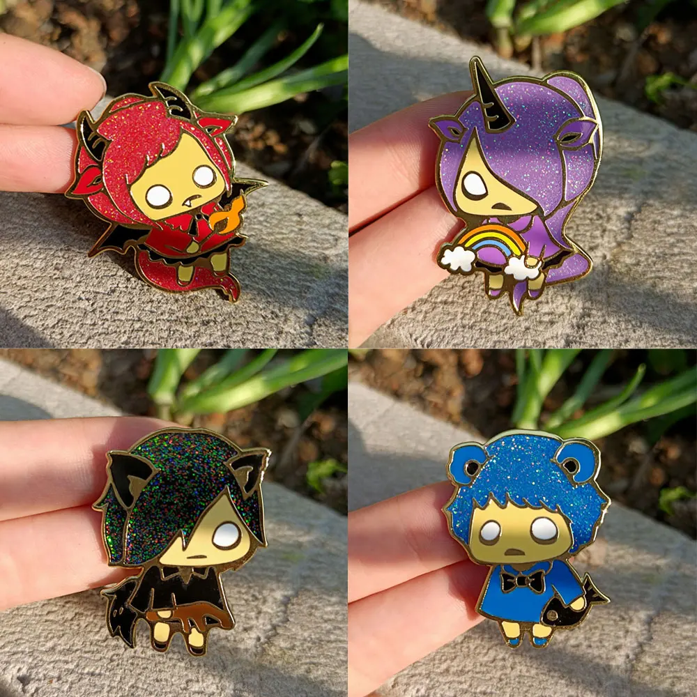 No Minimum Metal Cartoon Anime Pins Custom Wholesale Pines Lapel Pins Hard Enamel Hat Pin