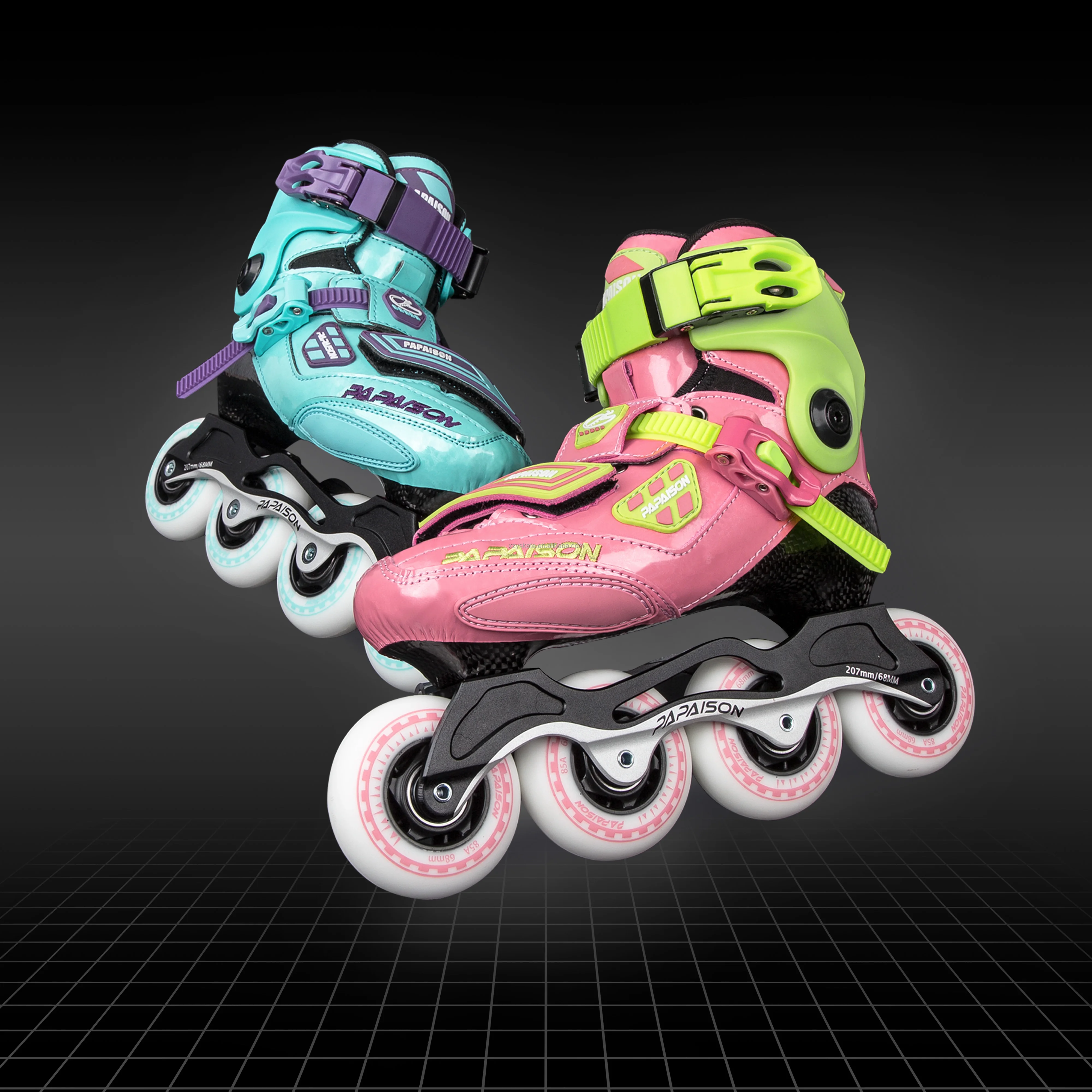 Durable Freestyle Skates For Adults New Arrival Professional Carbon Fiber Base Slalom Skates Inline Skates PU 4 Wheels To Sale