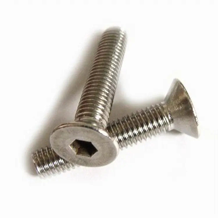 Chinese factory Stainless steel 304 316 countersunk head hexagon socket bolt and nut