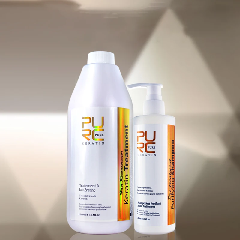 PURC Keratin Treatment Pure Keratin Treatment Anti Frizzy Dry Hair Repair Nourish Brazilian Keratin