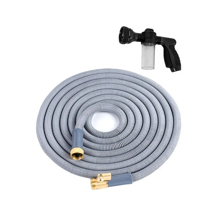 Magic Expandable Garden Flexible Stretch Hose Hot Product 75FT with Spray Nozzles Latex Double 6x9.5mm 6x10mm Rubber