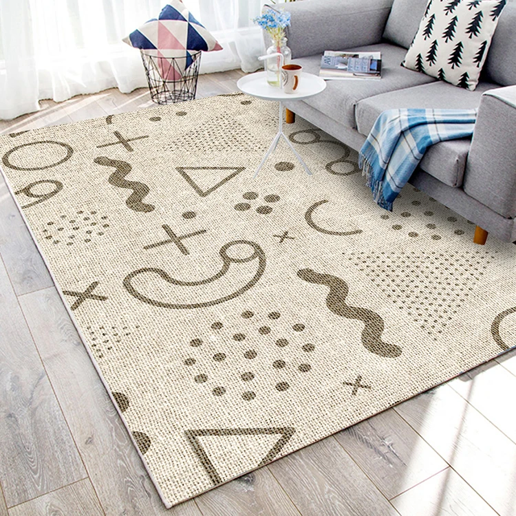 Double Color Jacquard 3d Floor Commercial Restaurant Carpet Big Soft Large Area Rug For Living Room