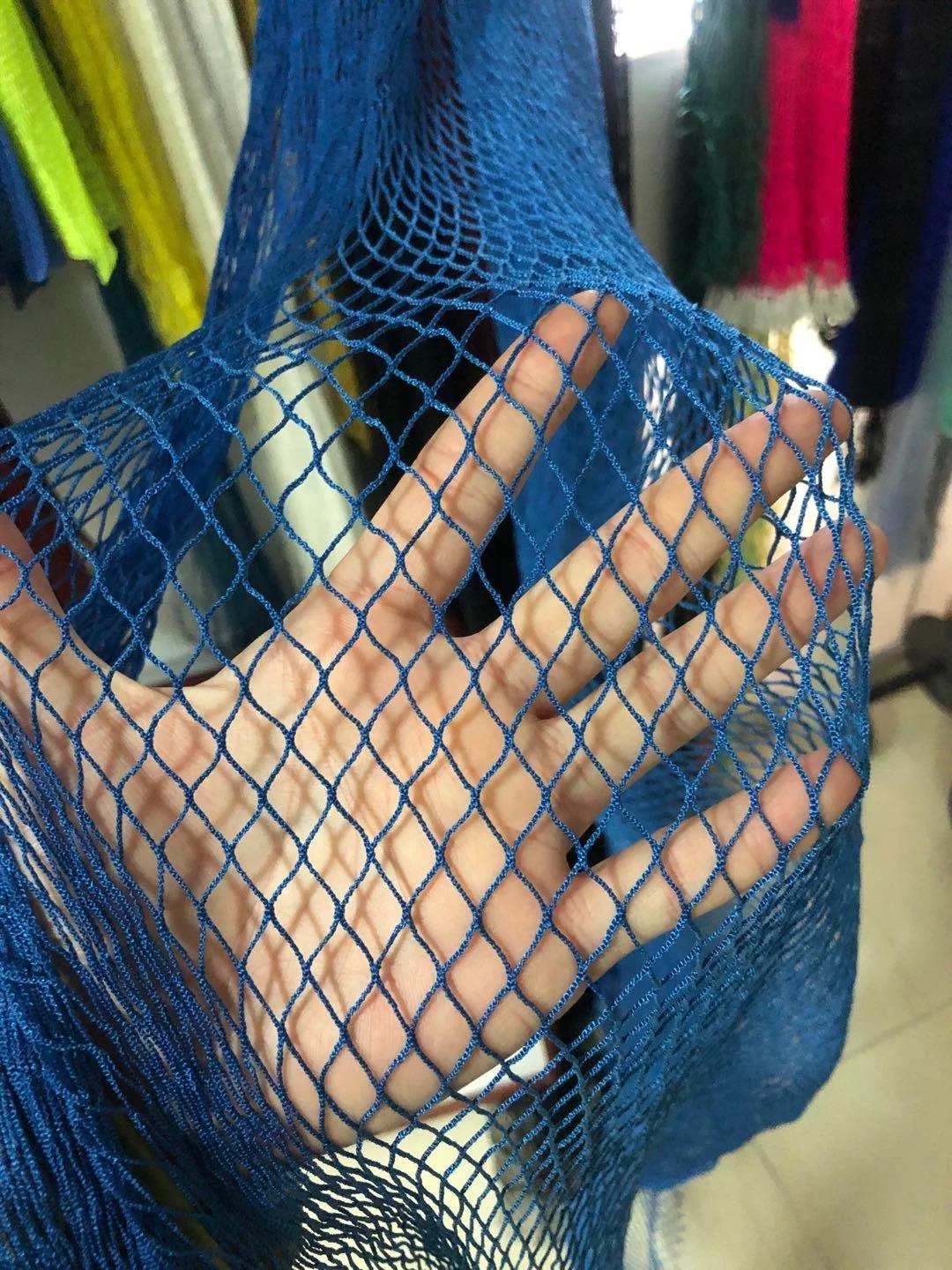 High quality cheap price nylon/polyester knotless rashcel farming net fall protection balcony safety net big mesh net