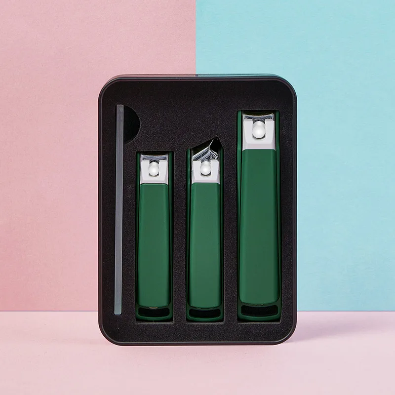 Anti-splash Stainless steel nail clippers multi-specification cute nail clippers toe repair manicure nail Cutter set wholesale