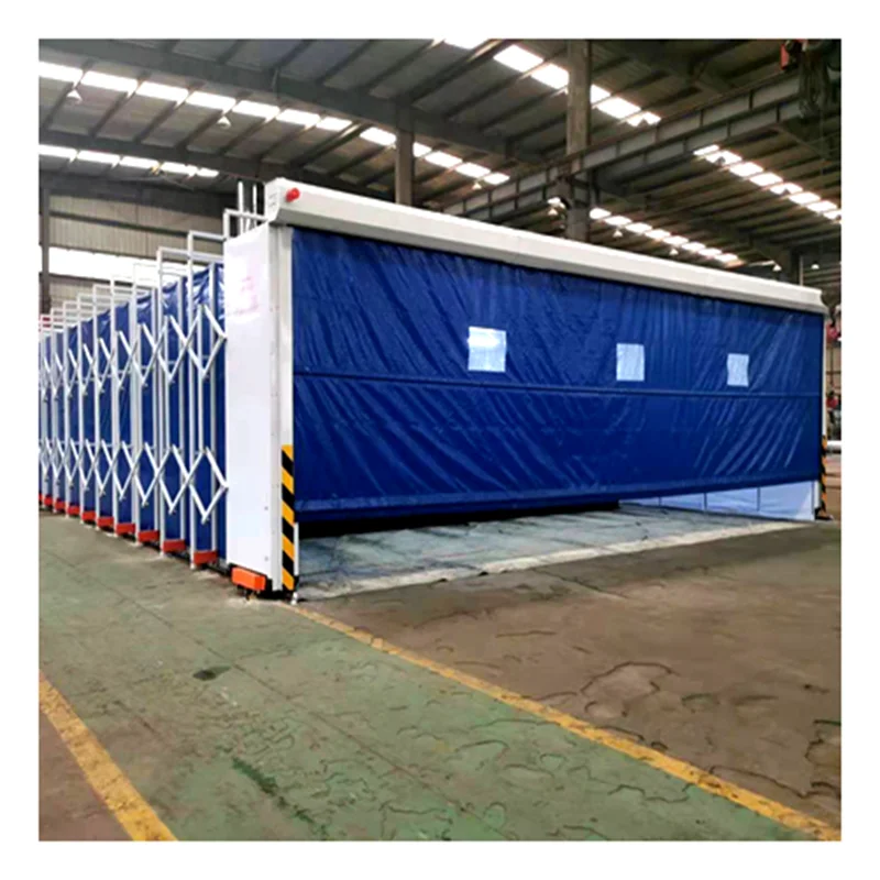 Coloreeze Retractable paint booth for spray paint on large workpieces painting booth