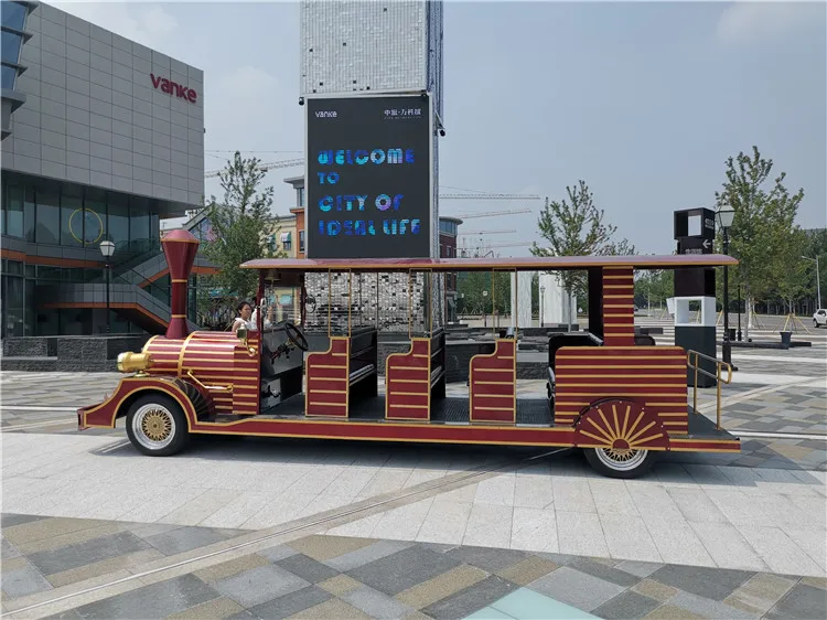 
New design 14 seat electric sightseeing shuttle bus for amusement park best price 