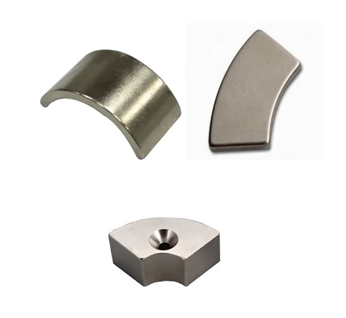 Arc Tile Fan shape Segment magnet/countersunk Neodymium Segment shape magnet for motor